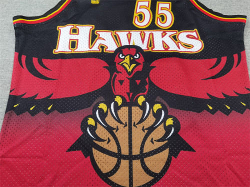 Atlanta Hawks 55 MUTOMBO Red NBA Jersey Basketball Shirt