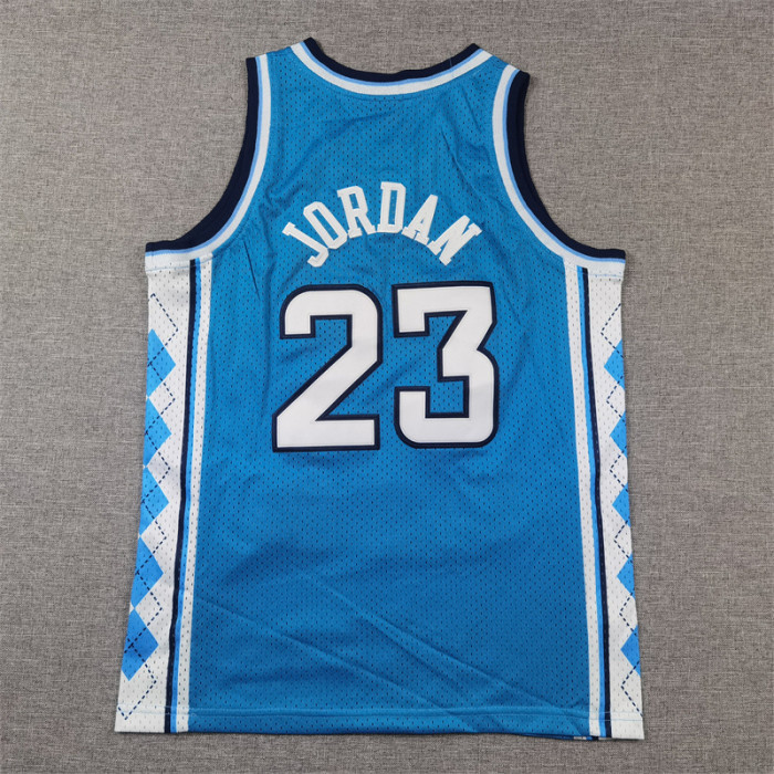 Youth Michael Jordan Jersey North Carolina Blue School NBA Basketball Vest Jersey