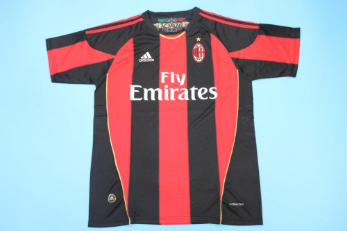 Retro Jersey 2010-2011 AC Milan Home Soccer Jersey Vintage Football Shirt
