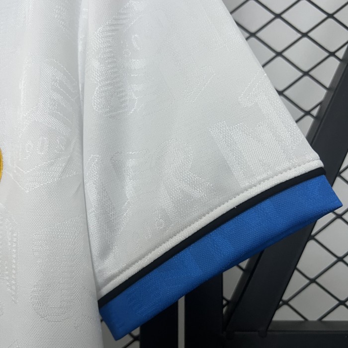 Retro Jersey 1994-1995 Inter Milan Away White Soccer Jersey Vintage Football Shirt