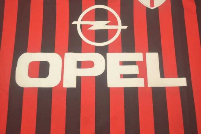 with Serie A+Scudetto Patch Retro Jersey AC Milan 1999-2000 Home Red Soccer Jersey AC Vintage Football Shirt