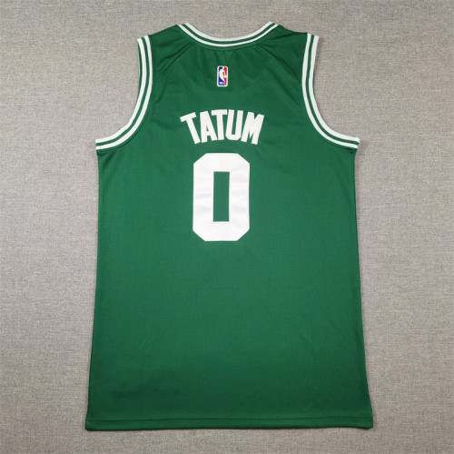 Boston Celtics 0 TATUM Green NBA Jersey Basketball Shirt