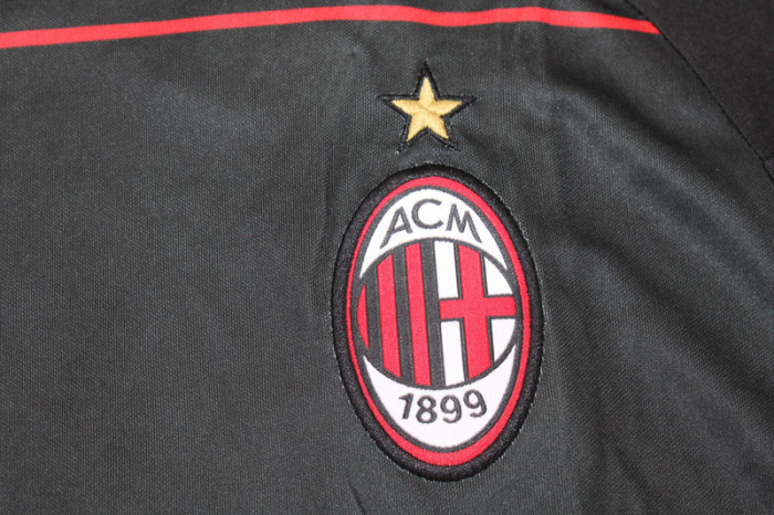 Retro Jersey 2010-2011 AC Milan Away Black Soccer Jersey Vintage Football Shirt