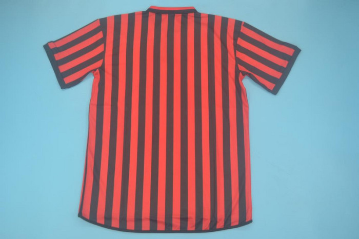 with Serie A+Scudetto Patch Retro Jersey AC Milan 1999-2000 Home Red Soccer Jersey AC Vintage Football Shirt
