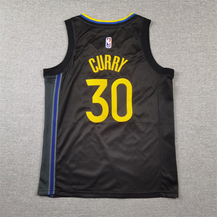 Youth 2025 Statement Edition Warriors 30 CURRY NBA Jersey Black Child Basketball Shirt