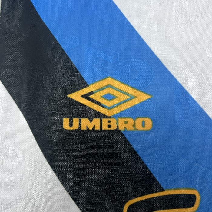 Retro Jersey 1994-1995 Inter Milan Away White Soccer Jersey Vintage Football Shirt