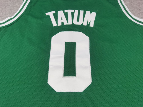 Boston Celtics 0 TATUM Green NBA Jersey Basketball Shirt