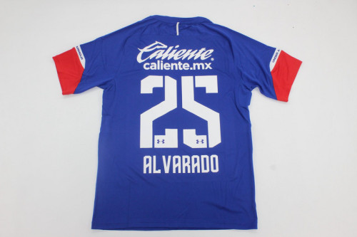 Retro Jersey 2018-2019 Cruz Azul ALVARADO 25 Home Soccer Jersey Vintage Football Shirt