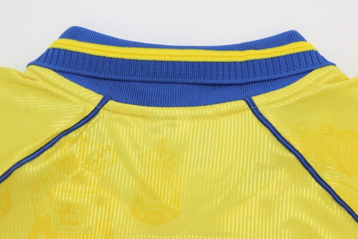 with LFP Patch Retro Jersey 1995-1996 Las Palmas SAMWAYS 18 Away Soccer Jersey Vintage Football Shirt