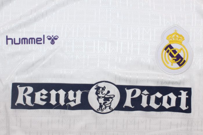 Retro Jersey 1989-1990 Real Madrid 8 Home Soccer Jersey Vintage Real Camisetas de Futbol