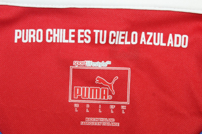 with World Cup Patch Retro Jersey 2014 Chile Home Soccer Jersey Vintage Football Shirt