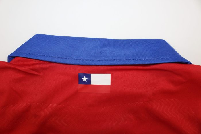 with World Cup Patch Retro Jersey 2014 Chile Home Soccer Jersey Vintage Football Shirt