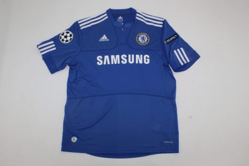with UCL Patch Retro Jersey 2009-2010 Chelsea Home Blue Soccer Jersey Vintage Football Shirt