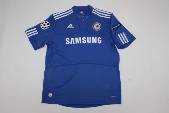 with UCL Patch Retro Jersey 2009-2010 Chelsea Home Blue Soccer Jersey Vintage Football Shirt