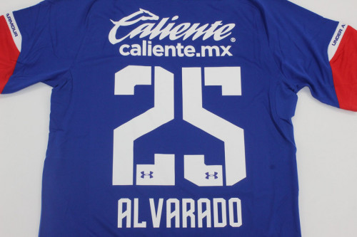 Retro Jersey 2018-2019 Cruz Azul ALVARADO 25 Home Soccer Jersey Vintage Football Shirt