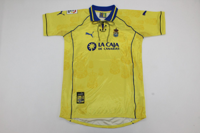 with LFP Patch Retro Jersey 1995-1996 Las Palmas SAMWAYS 18 Away Soccer Jersey Vintage Football Shirt