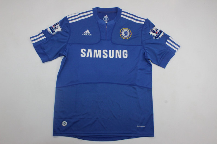 with EPL Patch Retro Jersey 2009-2010 Chelsea Home Blue Soccer Jersey Vintage Football Shirt