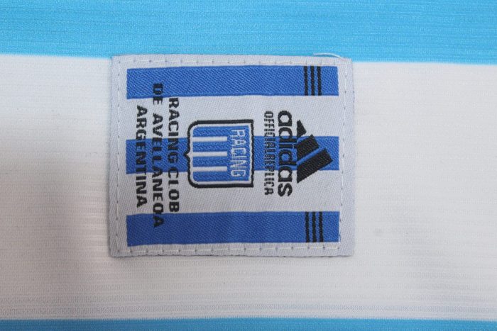 Retro Jersey 2000-2001 Argentina Racing Club 11 Home Soccer Jersey Vintage Football Shirt