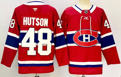 Men's Montreal Canadiens HUTSON 48 Home Fanatics Jersey