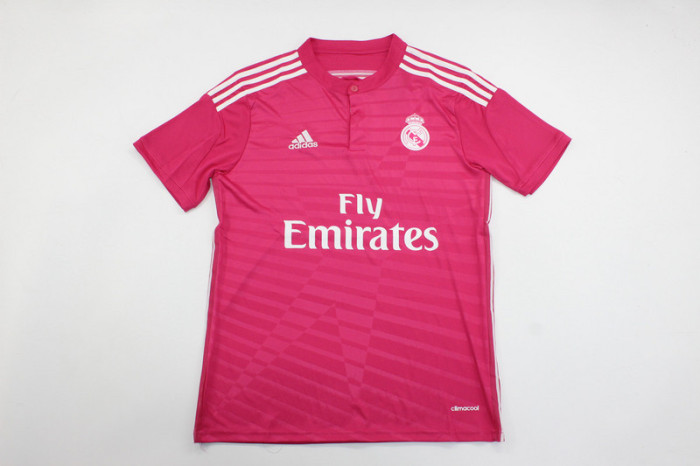 Retro Jersey 2014-2015 Real Madrid Away Pink Soccer Jersey Vintage Football Shirt