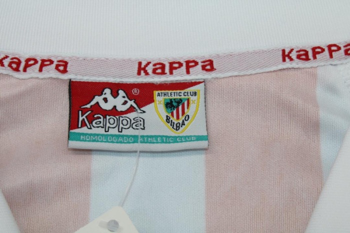 Retro Jersey 1995-1997 Athletic Bilbao J.GUERRERO 8 Home Soccer Jersey Vintage Football Shirt