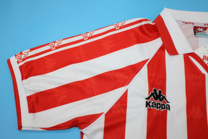 Retro Jersey 1995-1997 Athletic Bilbao J.GUERRERO 8 Home Soccer Jersey Vintage Football Shirt