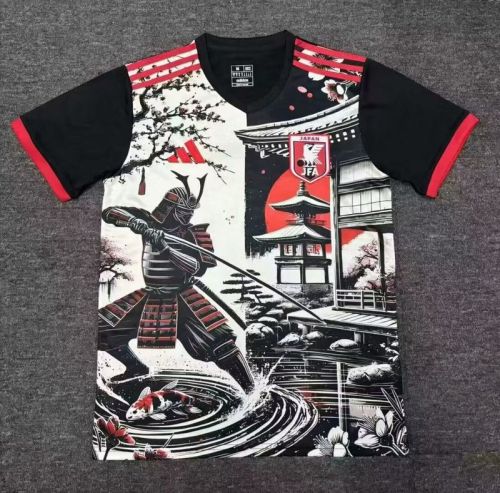 Fan Version Japan 2024 Black Comic Soccer Jersey Football Shirt