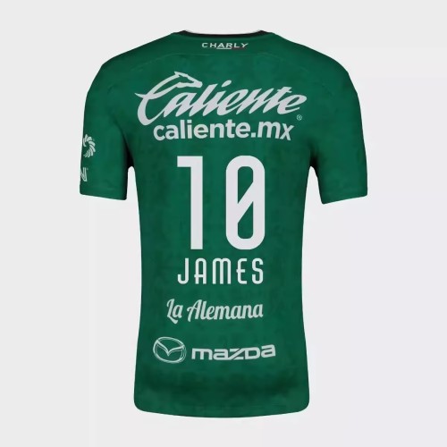 Fans Version 2024-2025 Club Leon JAMES 10 Home Soccer Jersey Football Shirt