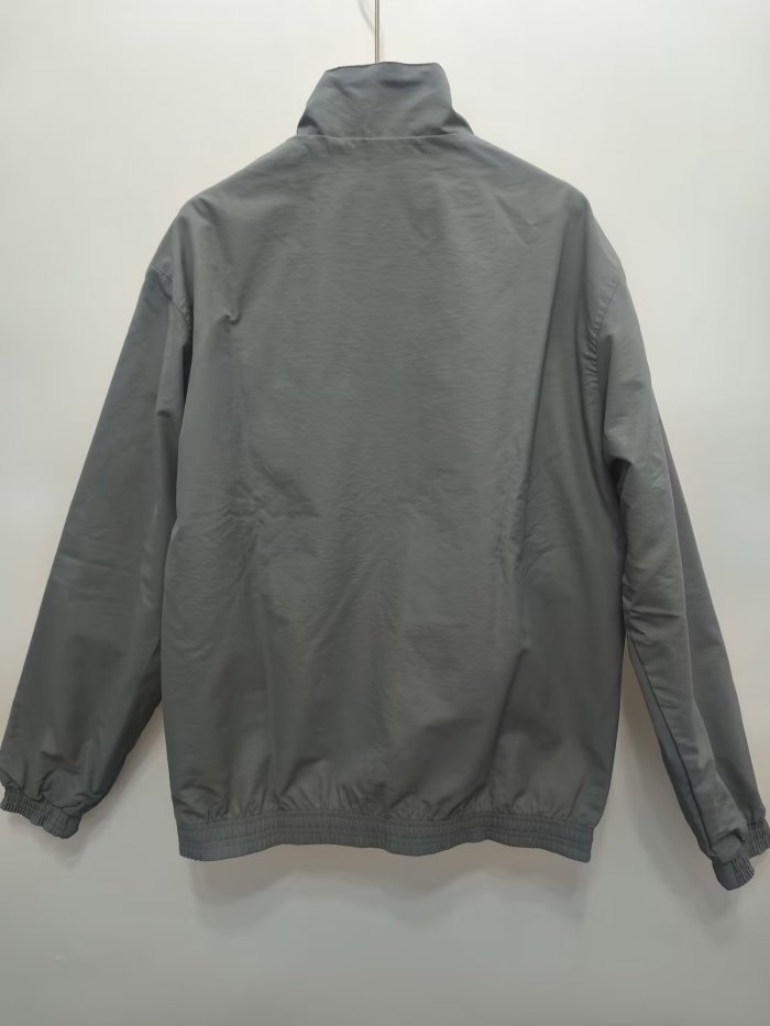 Retro 1988-1989 Everton Grey Trench Coat Soccer Reversible Windbreaker Jacket