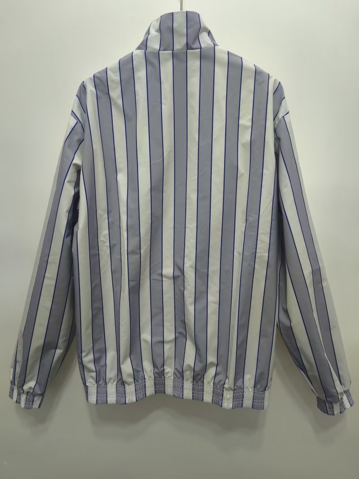 Retro 1988-1989 Everton Grey Trench Coat Soccer Reversible Windbreaker Jacket