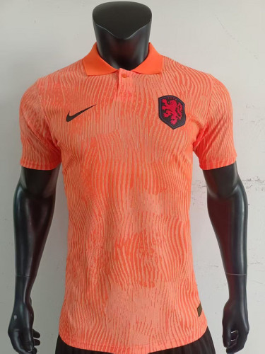Player Version 2025 Netherlands Orange Soccer Polo