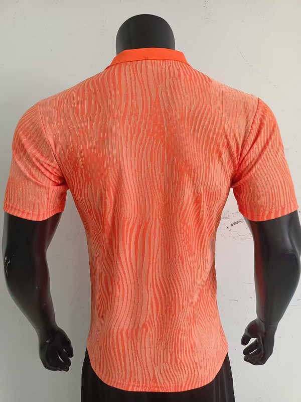 Player Version 2025 Netherlands Orange Soccer Polo