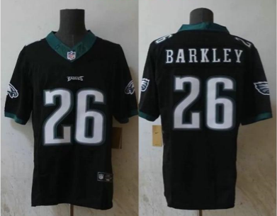 Youth Philadelphia Eagles 26 BARKLEY Black NFL Jersey Child NFL Shirt