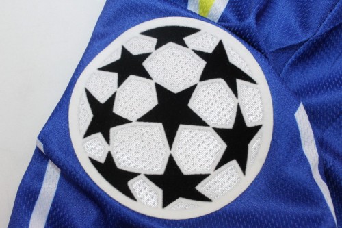 with Italia Coppa+Scudetto+UCL Patch Long Sleeve Retro Jersey 1996-1997 Juventus DEL PIERO 10 Away Blue Soccer Jersey Vintage Maillot de Foot