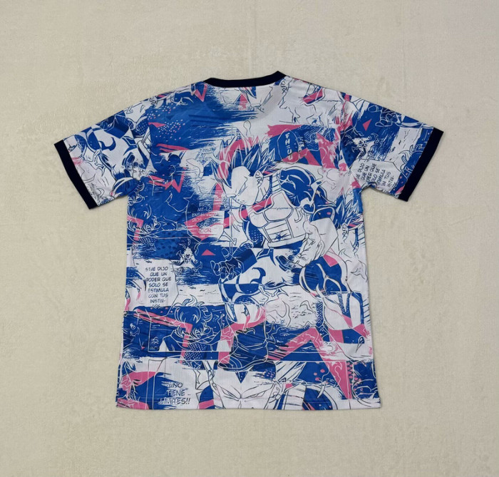 Fan Version Japan 2025 Blue Comic Soccer Jersey Football Shirt
