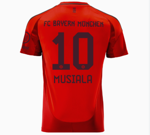 Fan Version 2024-2025 Bayern Munich MUSIALA 10 Home Soccer Jersey Bayern Munchen Football Shirt