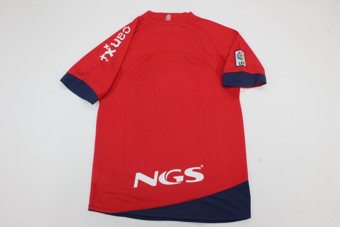 with LFP Patch Retro Jersey 2010-2012 Osasuna Home Soccer Jersey Camisetas de Futbol