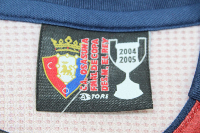 with LFP Patch Retro Jersey 2004-2005 Osasuna Home Soccer Jersey Camisetas de Futbol