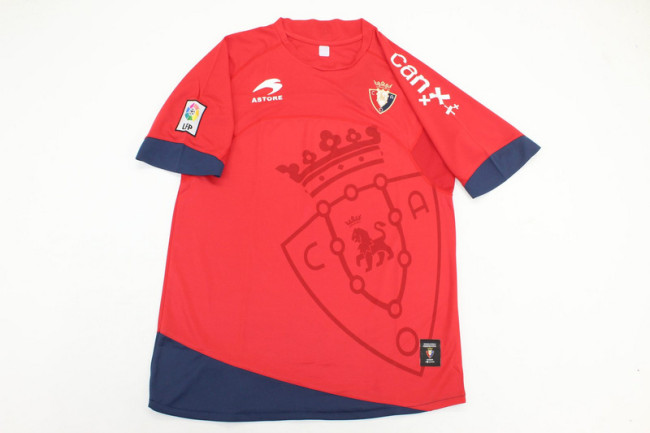 with LFP Patch Retro Jersey 2010-2012 Osasuna Home Soccer Jersey Camisetas de Futbol