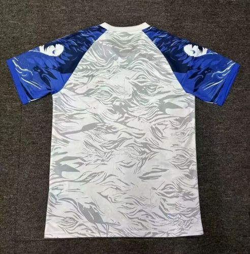 Fan Version Japan 2025 White/Blue Comic Soccer Jersey Football Shirt