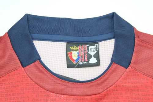 with LFP Patch Retro Jersey 2004-2005 Osasuna Home Soccer Jersey Camisetas de Futbol