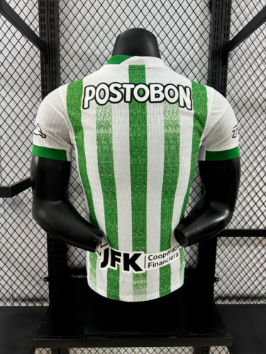 Player Version 2025-2026 Atletico Nacional de Medellin Home Soccer Jersey Football Shirt