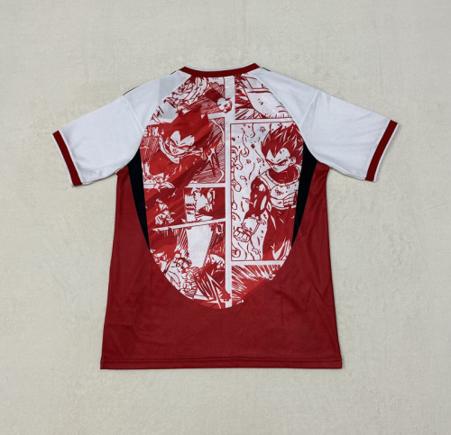 Fan Version Japan 2025 Red Comic Soccer Jersey Football Shirt