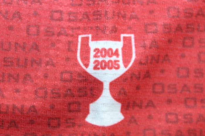 with LFP Patch Retro Jersey 2004-2005 Osasuna Home Soccer Jersey Camisetas de Futbol