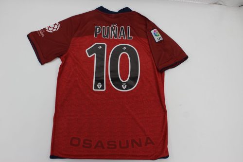 with LFP Patch Retro Jersey 2004-2005 Osasuna PUNAL 10 Home Soccer Jersey Camisetas de Futbol