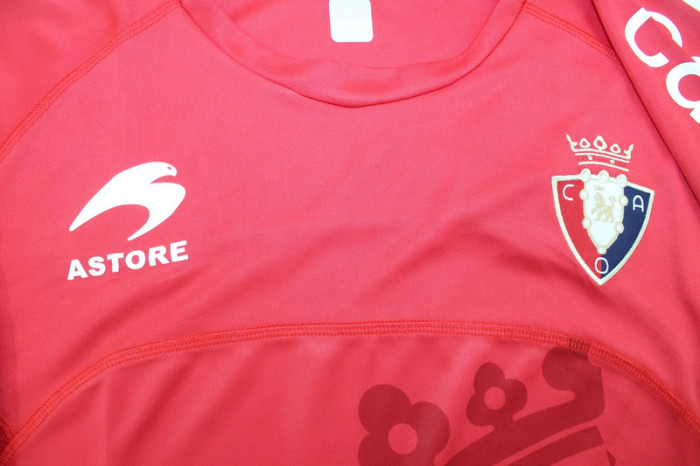 with LFP Patch Retro Jersey 2010-2012 Osasuna Home Soccer Jersey Camisetas de Futbol