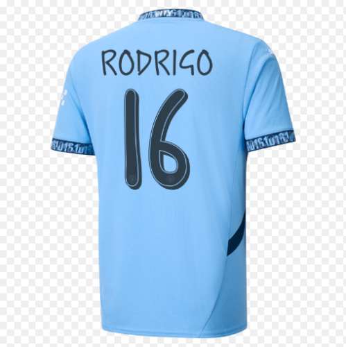 Player Version Manchester City 2024-2025 RODRIGO 16 Home Soccer Jersey Man City Football Shirt