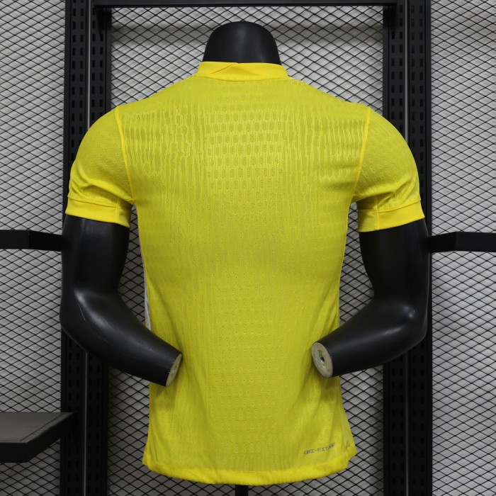Player Version 2025 France Yellow Goalkeeper Soccer Jersey Football Shirt