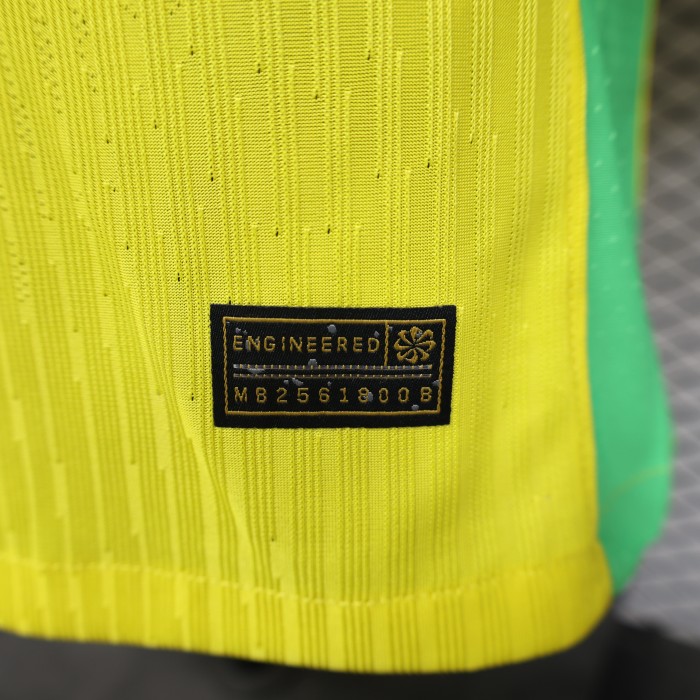 Player Version 2025 Brazil Home Soccer Jersey Brasil Football Shirt