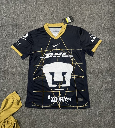 Fan Version 2024-2025 Tigres UANL Away Black Soccer Jersey